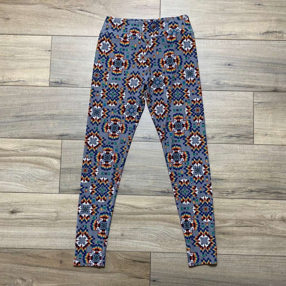 LuLaRoe Womens Disney‎ Collection Kaleidoscope Rainbow Mickey Mouse Leggings OS